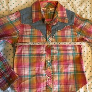 Colorful Plaid Cowgirl Shirt